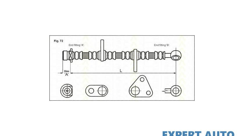 Furtun frana Honda CIVIC Mk V limuzina (EJ, EK) 1995-2001 #2 01465S04J00