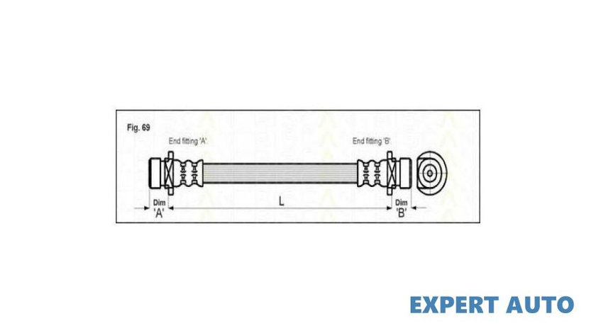 Furtun frana Honda CONCERTO limuzina (HWW) 1989-1995 #2 03Q22907