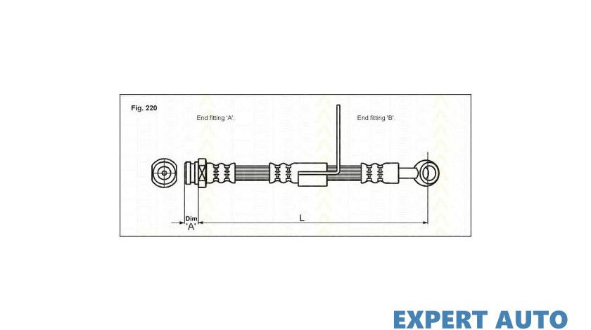 Furtun frana Hyundai ACCENT II limuzina (LC) 1999-2016 #2 19032995