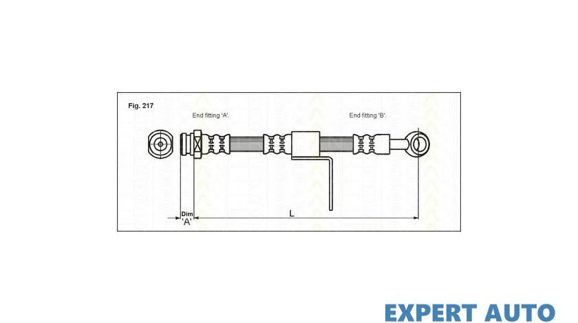 Furtun frana Hyundai ELANTRA limuzina (XD) 2000-2006 #2 03Q59936