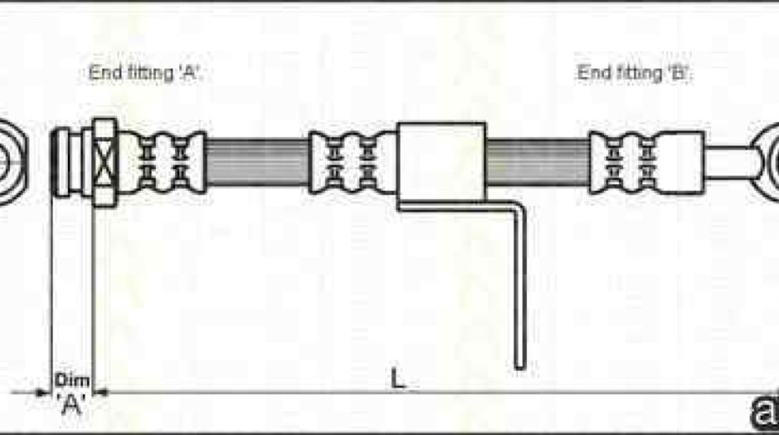 Furtun frana HYUNDAI ELANTRA limuzina (XD) TRISCAN 8150 43110