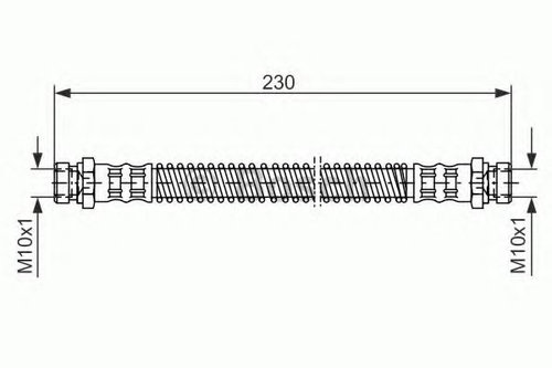 Furtun frana HYUNDAI GETZ (TB) (2002 - 2010) BOSCH 1 987 476 019 piesa NOUA