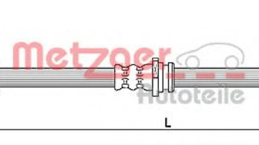 Furtun frana HYUNDAI SANTA FE I (SM) (2000 - 2006) METZGER 4110138 piesa NOUA