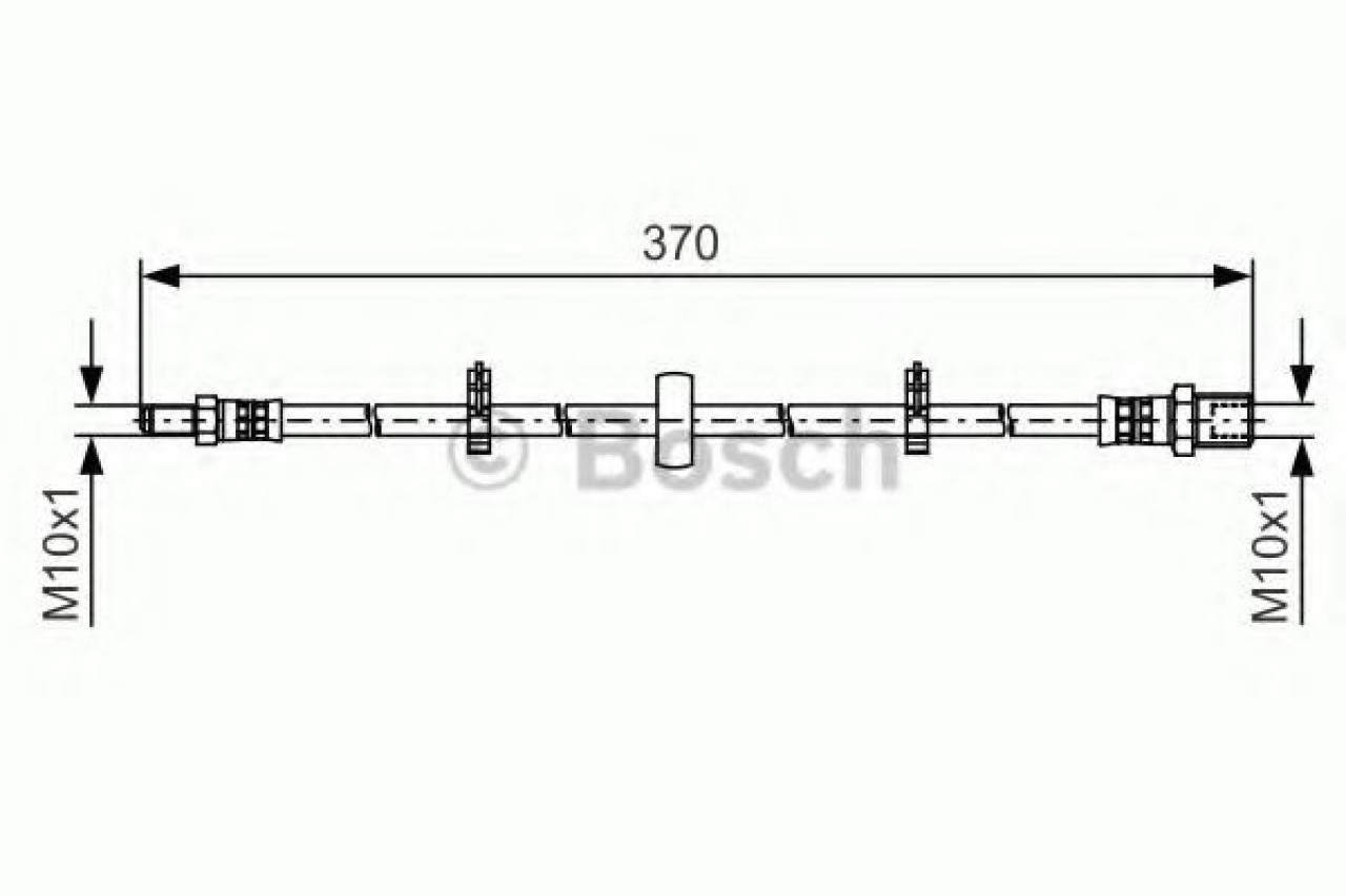 Furtun frana IVECO DAILY IV caroserie inchisa/combi (2006 - 2012) BOSCH 1 987 481 508 piesa NOUA