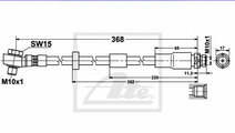 Furtun frana JAGUAR X-TYPE (CF1) (2001 - 2009) ATE...