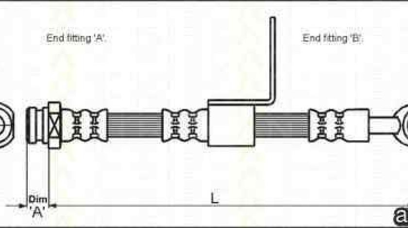 Furtun frana KIA CARENS III (UN) TRISCAN 8150 43109