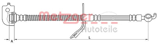 Furtun frana KIA CEED SW (ED) (2007 - 2012) METZGER 4110736 piesa NOUA