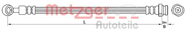 Furtun frana KIA PRO CEED (ED) (2008 - 2013) METZGER 4110717 piesa NOUA