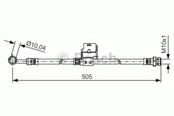 Furtun frana KIA RIO II (JB) (2005 - 2016) BOSCH 1 987 481 506 piesa NOUA