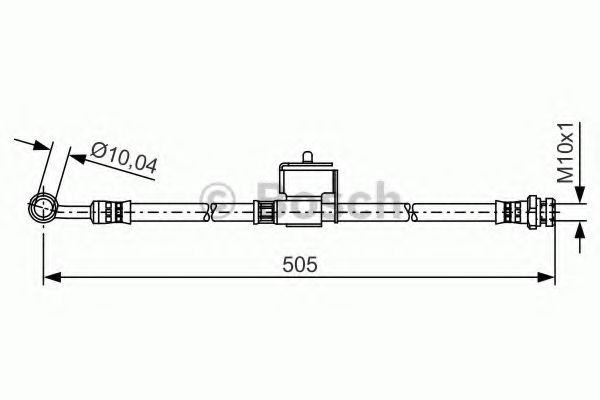 Furtun frana KIA RIO II (JB) (2005 - 2016) BOSCH 1 987 481 505 piesa NOUA