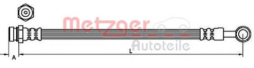 Furtun frana KIA SORENTO I (JC) (2002 - 2009) METZGER 4110829 piesa NOUA