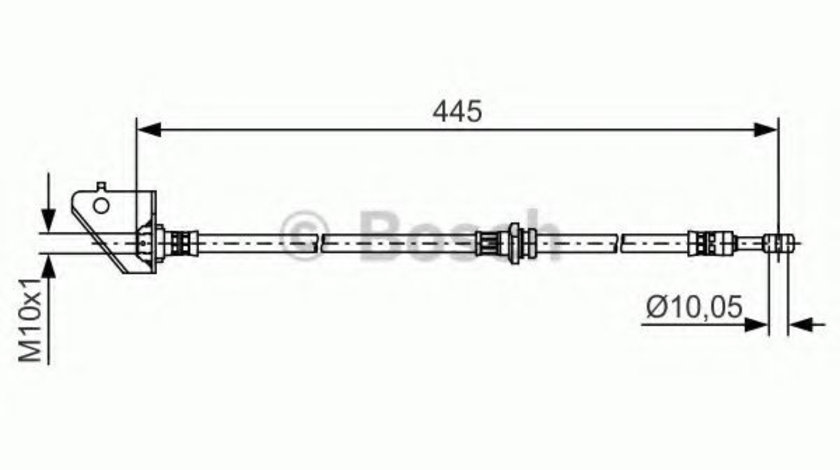 Furtun frana KIA SPORTAGE (JE, KM) (2004 - 2016) BOSCH 1 987 481 498 piesa NOUA