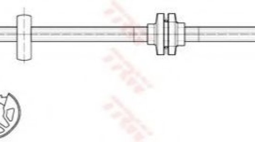 Furtun frana LANCIA LYBRA (839AX) (1999 - 2005) TRW PHB399 piesa NOUA