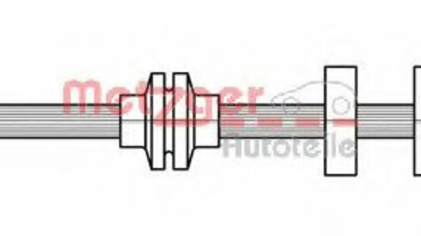 Furtun frana LANCIA LYBRA SW (839BX) (1999 - 2005) METZGER 4118500 piesa NOUA