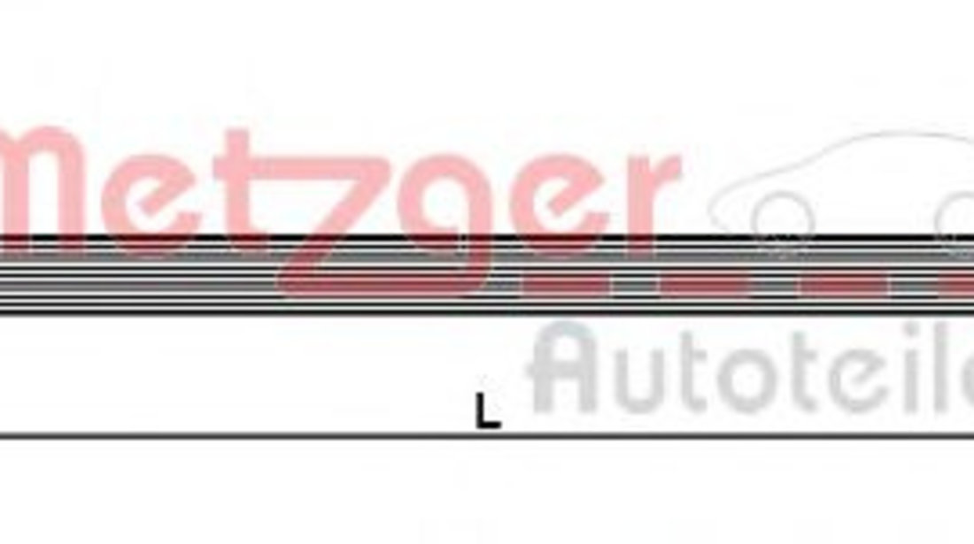 Furtun frana LANCIA MUSA (350) (2004 - 2012) METZGER 4118576 piesa NOUA