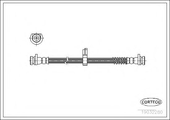 Furtun frana LAND ROVER FREELANDER (LN) (1998 - 2006) CORTECO 19032280 piesa NOUA