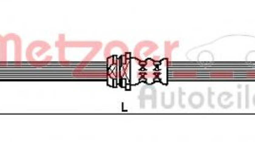 Furtun frana MAZDA 5 (CW) (2010 - 2016) METZGER 4110038 piesa NOUA