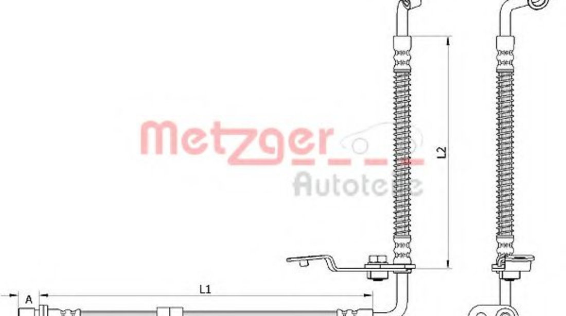 Furtun frana MAZDA 6 Hatchback (GH) (2007 - 2016) METZGER 4110878 piesa NOUA