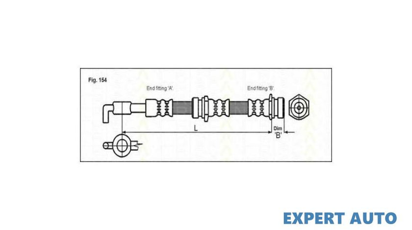 Furtun frana Mazda 626 Mk V combi (GW) 1998-2002 #2 03Q50602