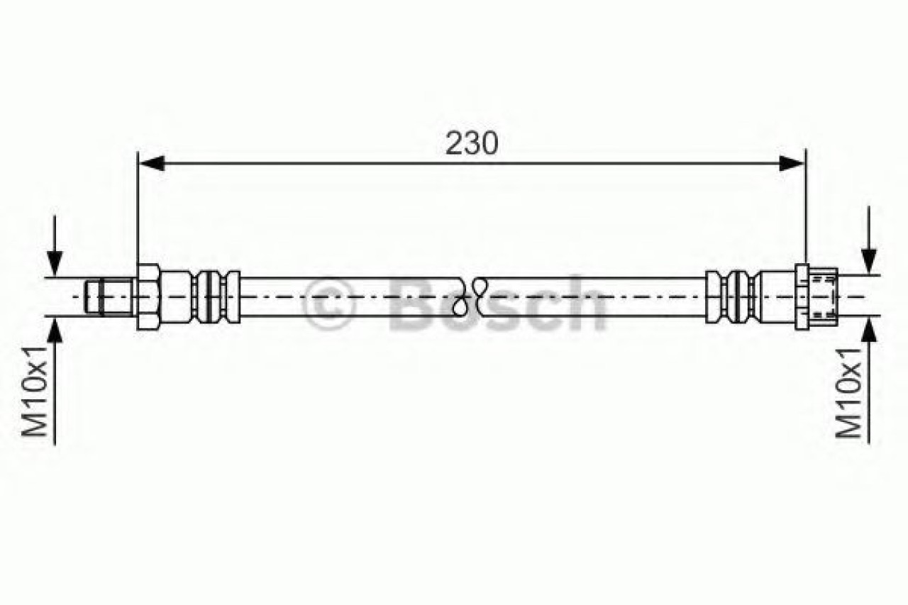 Furtun frana MERCEDES B-CLASS (W245) (2005 - 2011) BOSCH 1 987 476 083 piesa NOUA