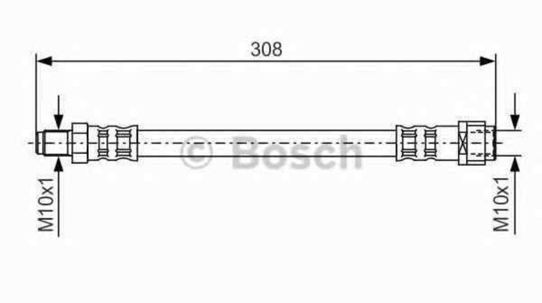 Furtun frana MERCEDES-BENZ E-CLASS (W210) BOSCH 1 987 476 427