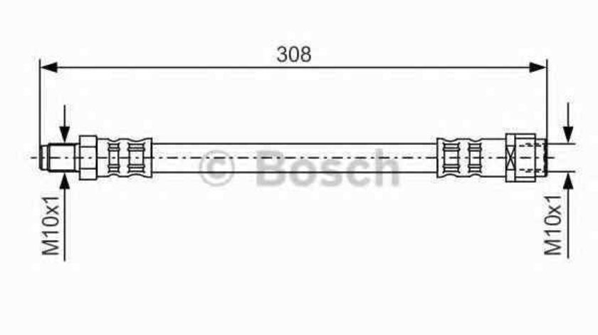 Furtun frana MERCEDES-BENZ E-CLASS (W210) BOSCH 1 987 476 427