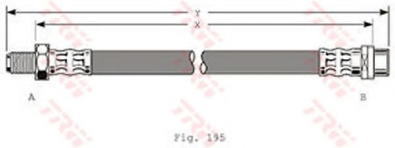 Furtun frana MERCEDES C-CLASS Combi (S202) (1996 - 2001) TRW PHB320 piesa NOUA