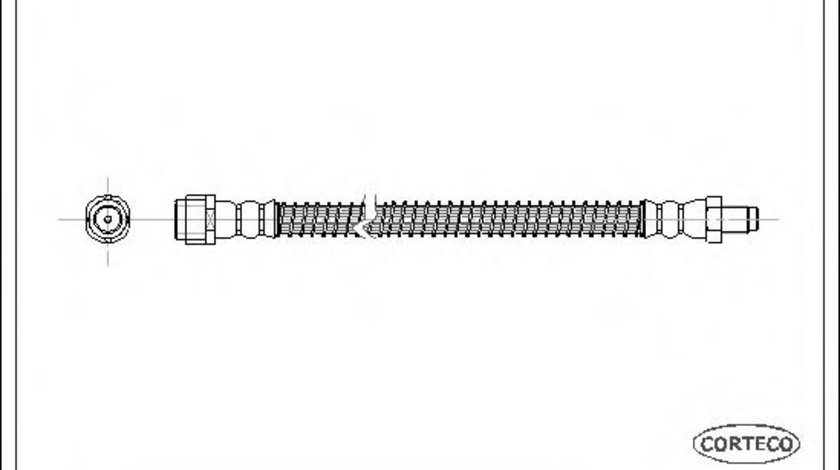 Furtun frana MERCEDES C-CLASS Sportscoupe (CL203) (2001 - 2011) CORTECO 19030148 piesa NOUA