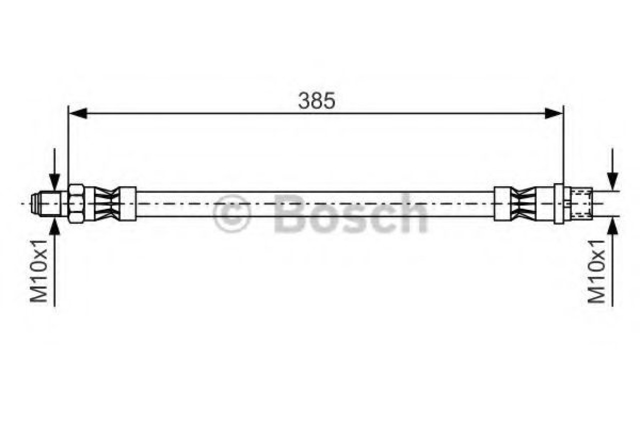 Furtun frana MERCEDES C-CLASS (W203) (2000 - 2007) BOSCH 1 987 476 439 piesa NOUA