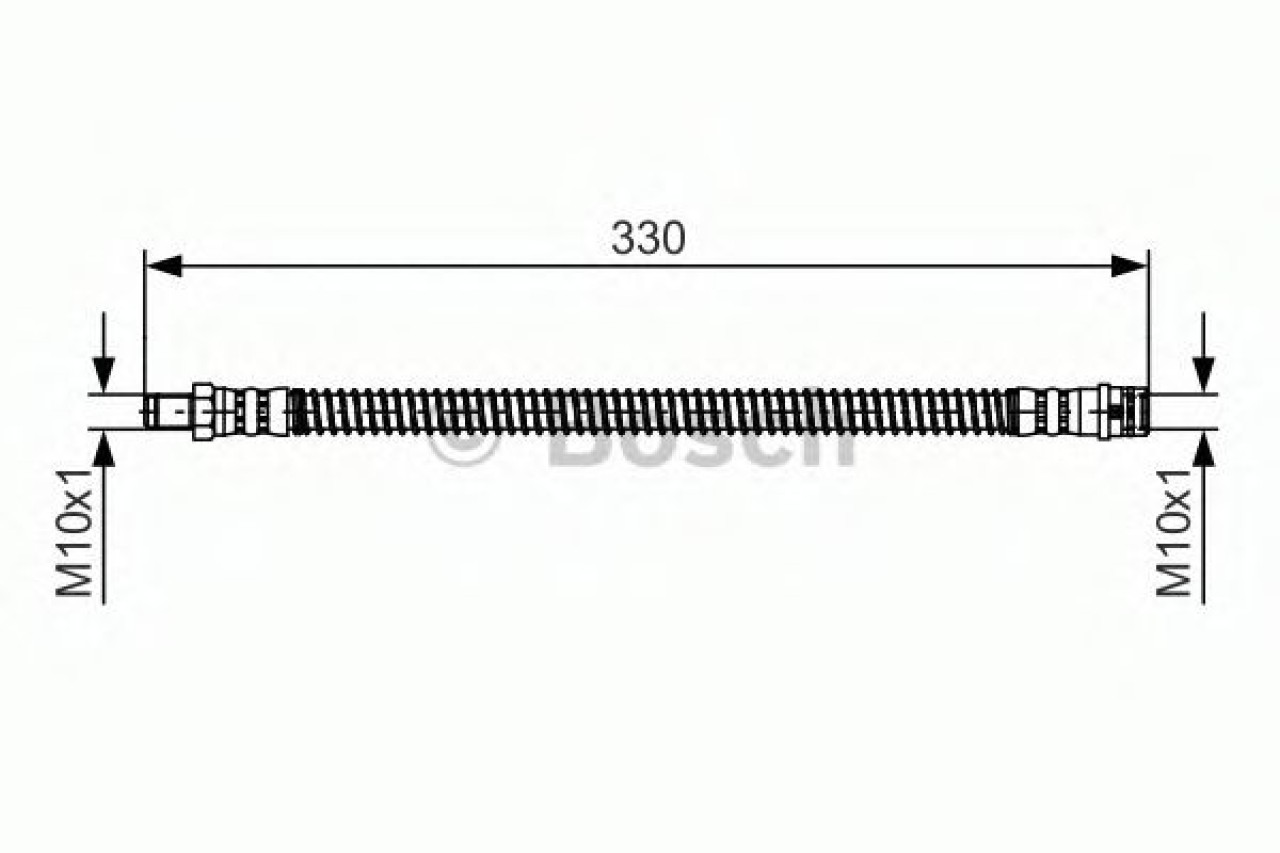 Furtun frana MERCEDES C-CLASS (W204) (2007 - 2014) BOSCH 1 987 481 394 piesa NOUA