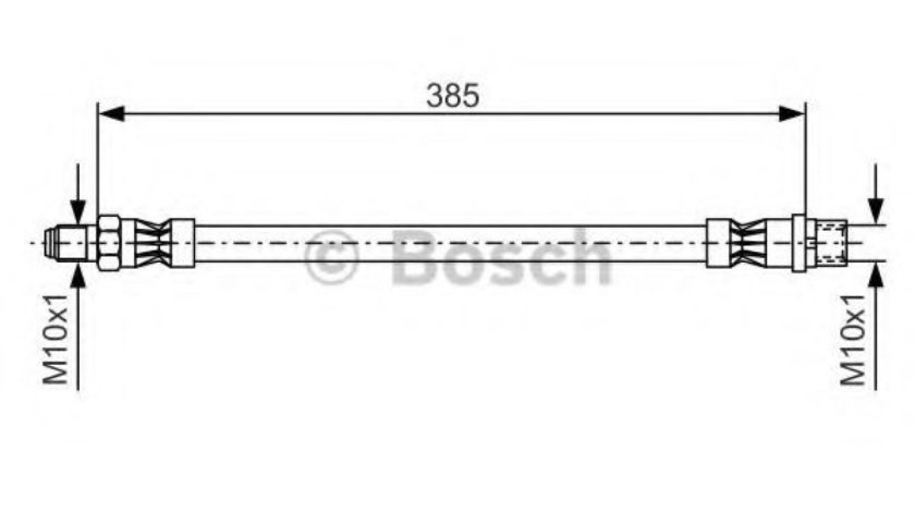 Furtun frana MERCEDES C-CLASS (W204) (2007 - 2014) BOSCH 1 987 476 439 piesa NOUA