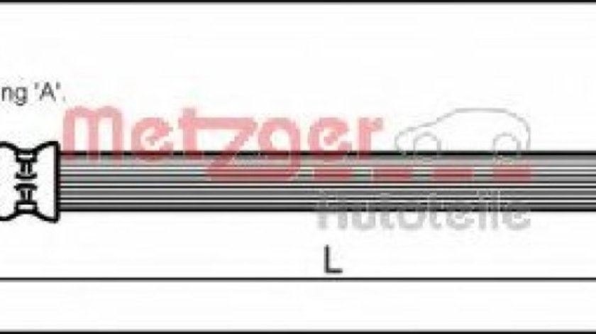 Furtun frana MERCEDES C-CLASS (W204) (2007 - 2014) METZGER 4110574 piesa NOUA