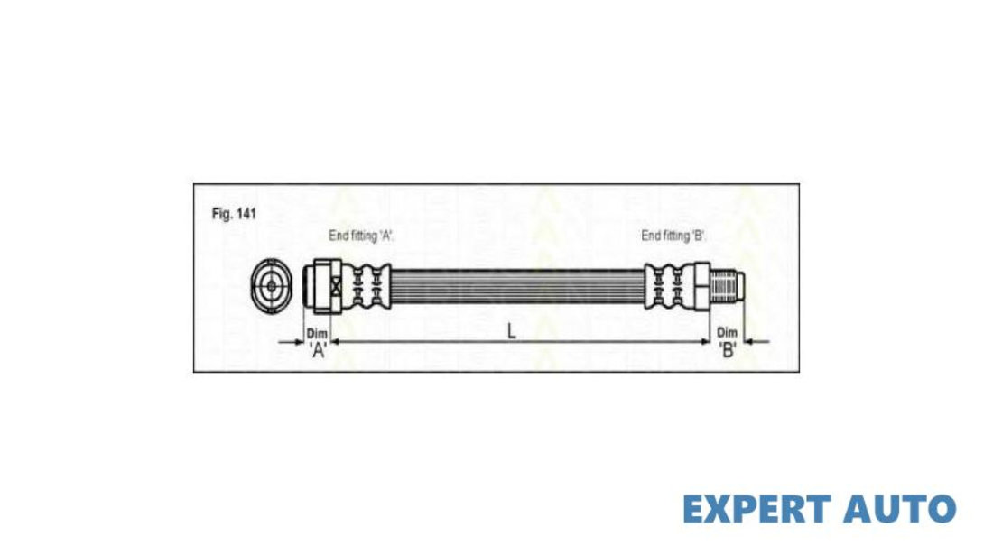 Furtun frana Mercedes CLK (C208) 1997-2002 #2 03Q37014