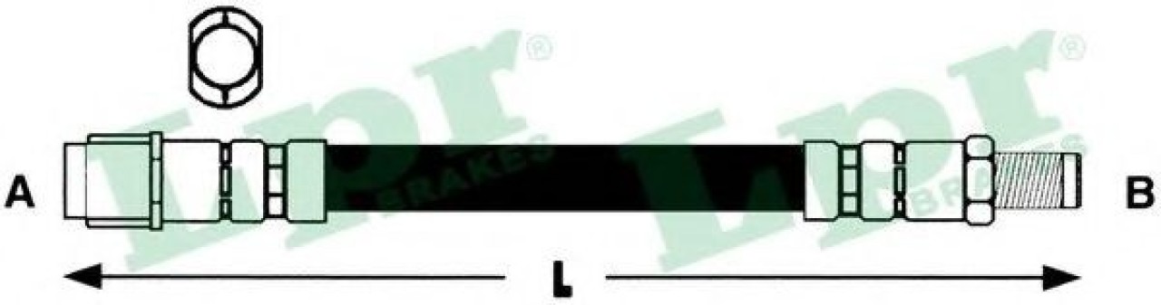 Furtun frana MERCEDES E-CLASS Combi (S210) (1996 - 2003) LPR 6T46905 piesa NOUA