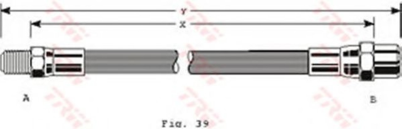 Furtun frana MERCEDES E-CLASS Cupe (C124) (1993 - 1997) TRW PHB125 piesa NOUA