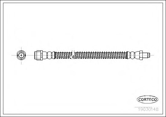 Furtun frana MERCEDES E-CLASS (W211) (2002 - 2009) CORTECO 19030148 piesa NOUA