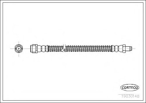 Furtun frana MERCEDES E-CLASS (W212) (2009 - 2016) CORTECO 19030148 piesa NOUA