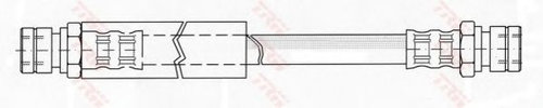 Furtun frana MERCEDES G-CLASS Cabrio (W463) (1989 - 2016) TRW PHA247 piesa NOUA