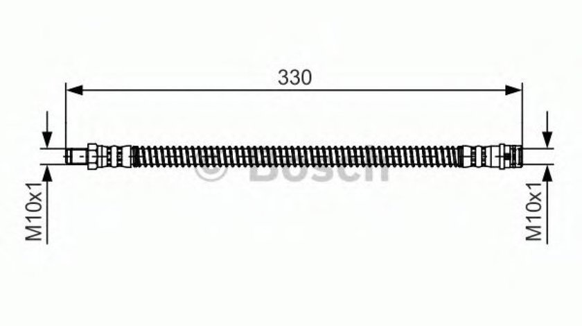 Furtun frana MERCEDES GLK-CLASS (X204) (2008 - 2016) BOSCH 1 987 481 394 piesa NOUA