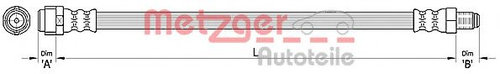 Furtun frana MERCEDES M-CLASS (W164) (2005 - 2011) METZGER 4110317 piesa NOUA