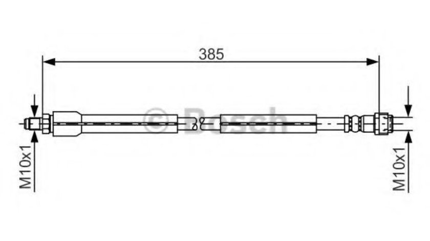 Furtun frana MERCEDES S-CLASS (W220) (1998 - 2005) BOSCH 1 987 476 949 piesa NOUA