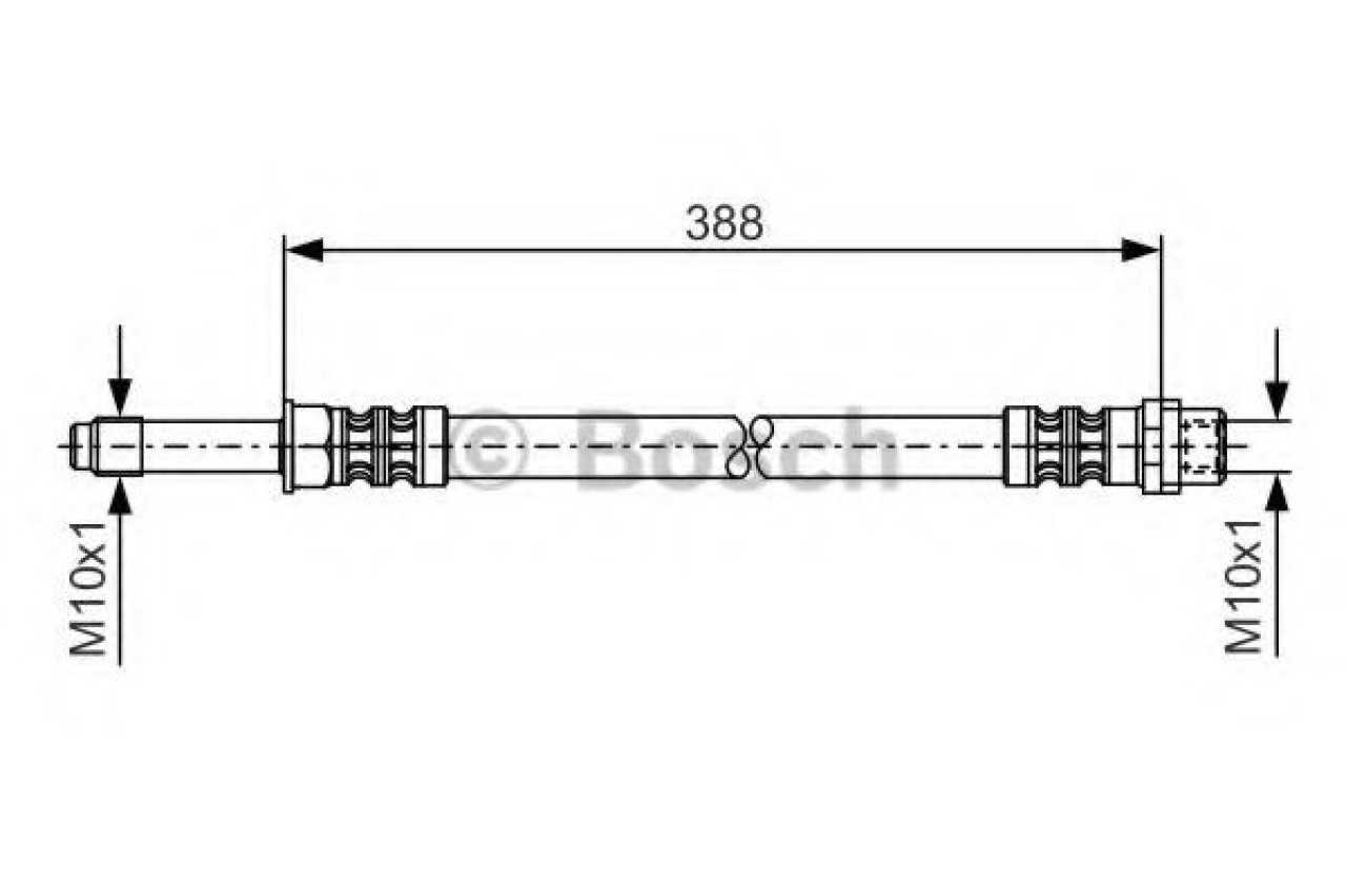 Furtun frana MERCEDES SPRINTER 3,5-t platou / sasiu (906) (2006 - 2016) BOSCH 1 987 476 300 piesa NOUA