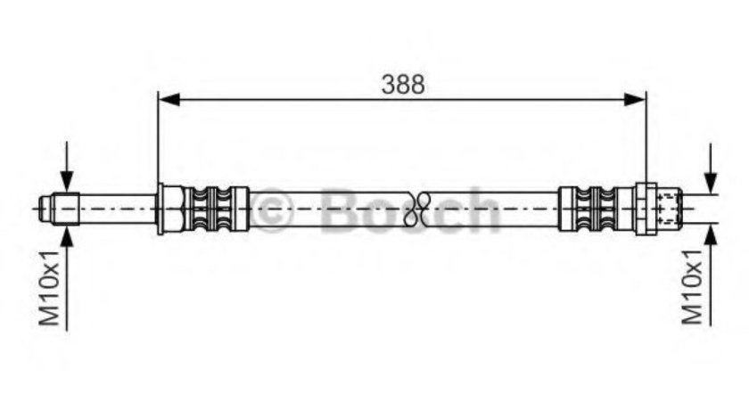 Furtun frana MERCEDES SPRINTER 4-t caroserie (904) (1996 - 2006) BOSCH 1 987 476 300 piesa NOUA