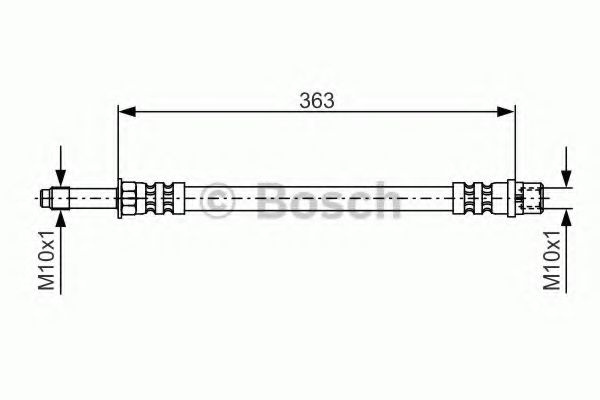 Furtun frana MERCEDES SPRINTER 5-t platou / sasiu (905) (2001 - 2006) BOSCH 1 987 476 295 piesa NOUA