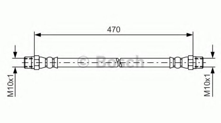 Furtun frana MERCEDES VARIO autobasculanta (1996 - 2016) BOSCH 1 987 476 392 piesa NOUA