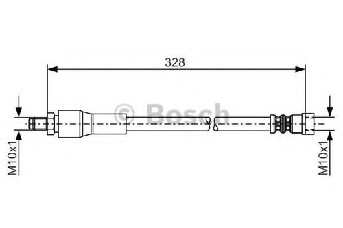 Furtun frana MERCEDES VIANO (W639) (2003 - 2016) BOSCH 1 987 481 001 piesa NOUA