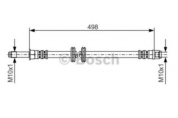 Furtun frana MERCEDES VIANO (W639) (2003 - 2016) BOSCH 1 987 481 006 piesa NOUA