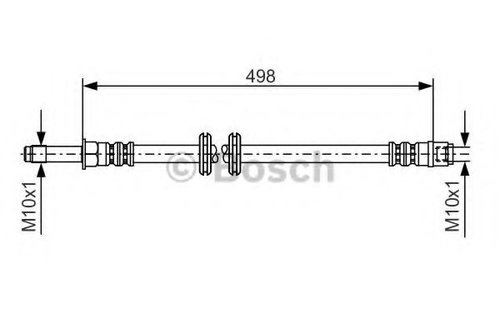 Furtun frana MERCEDES VIANO (W639) (2003 - 2016) BOSCH 1 987 481 006 piesa NOUA