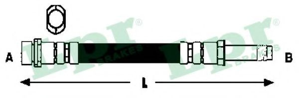 Furtun frana MERCEDES VITO / MIXTO caroserie (W639) (2003 - 2016) LPR 6T47898 piesa NOUA