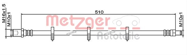 Furtun Frana Metzger Iveco 4111486